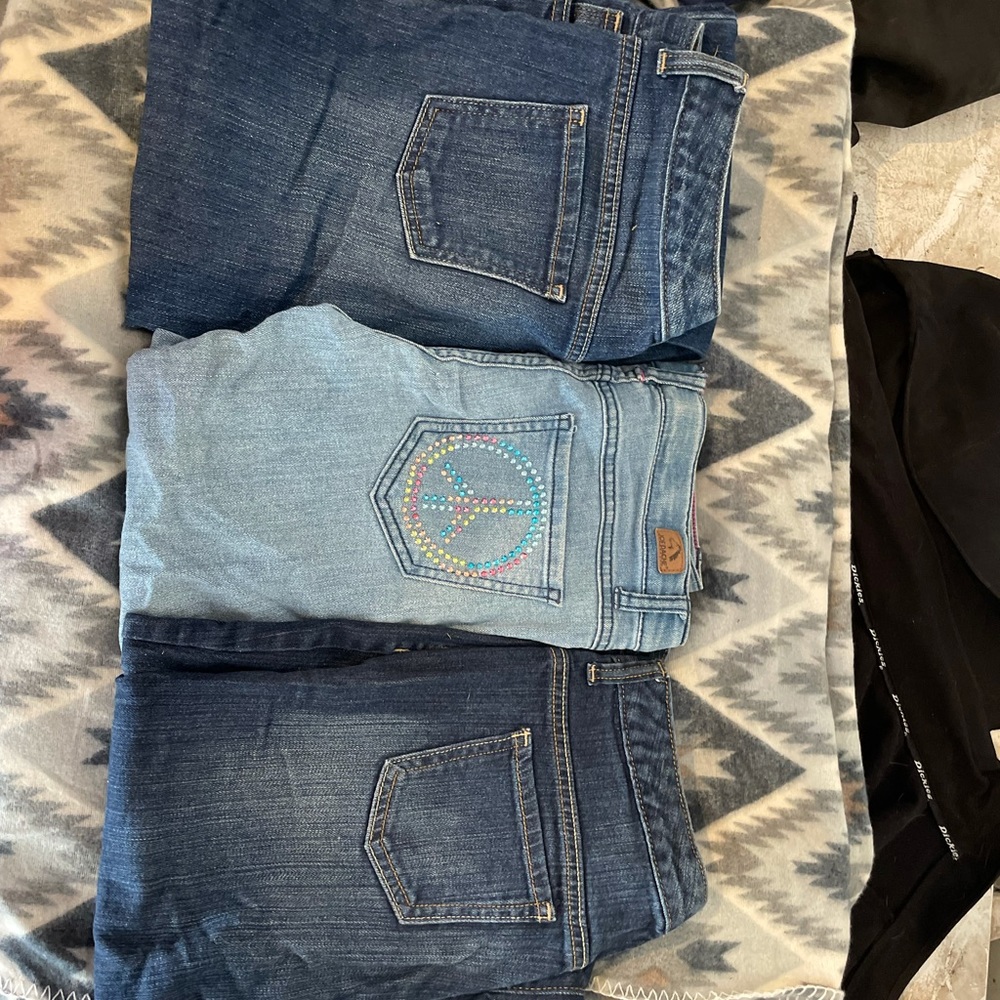 3 pairs of jeans- size 14